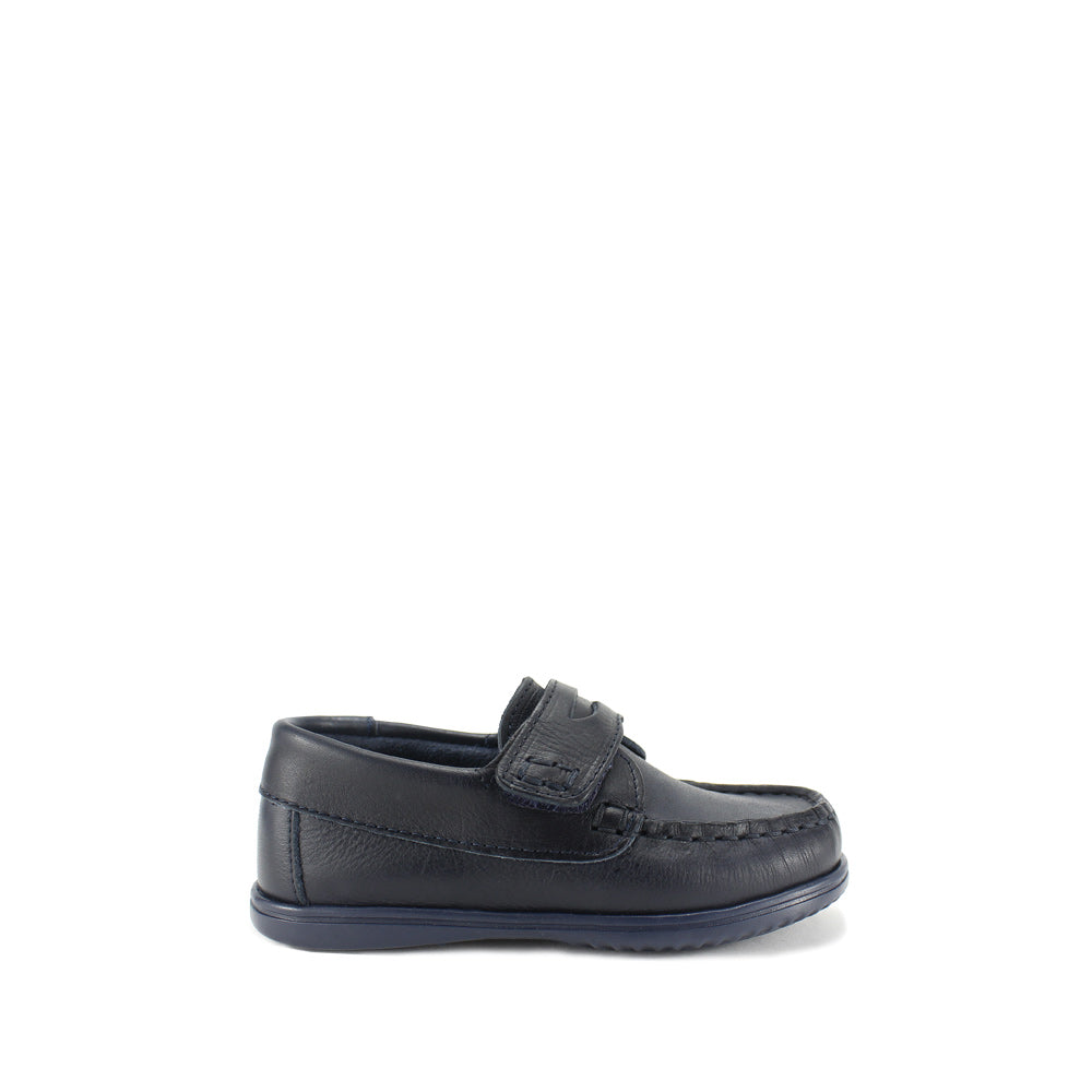 Sapato Vela Criança Pele Azul Marinho
