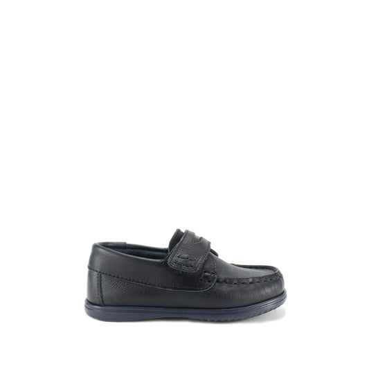 Sapato Vela Criança Pele Azul Marinho