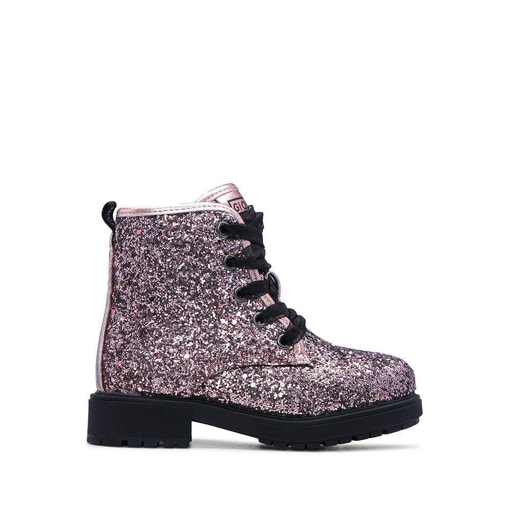Bota Casual Criança Pele Sintética Rosa