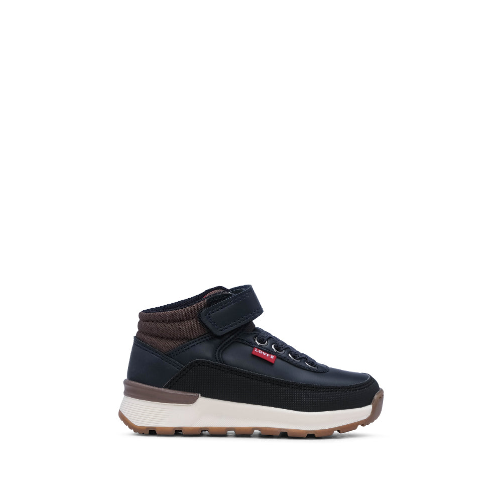 Bota Casual Criança Pele Azul Marinho