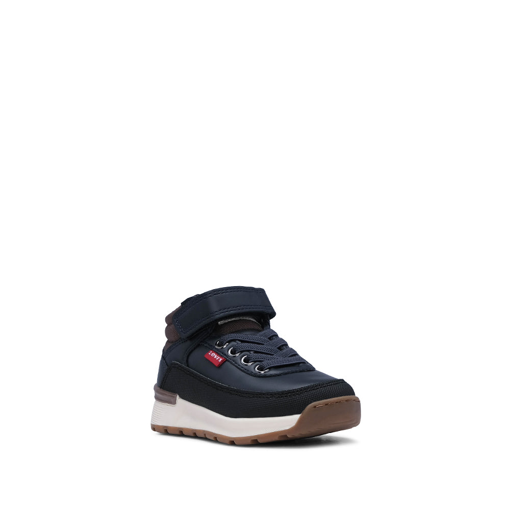 Bota Casual Criança Pele Azul Marinho