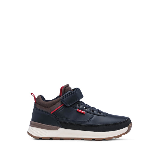 Bota Casual Criança Pele Azul Marinho