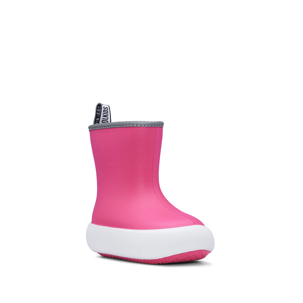 Bota Impermeável Criança Pele Sintética Fuxia