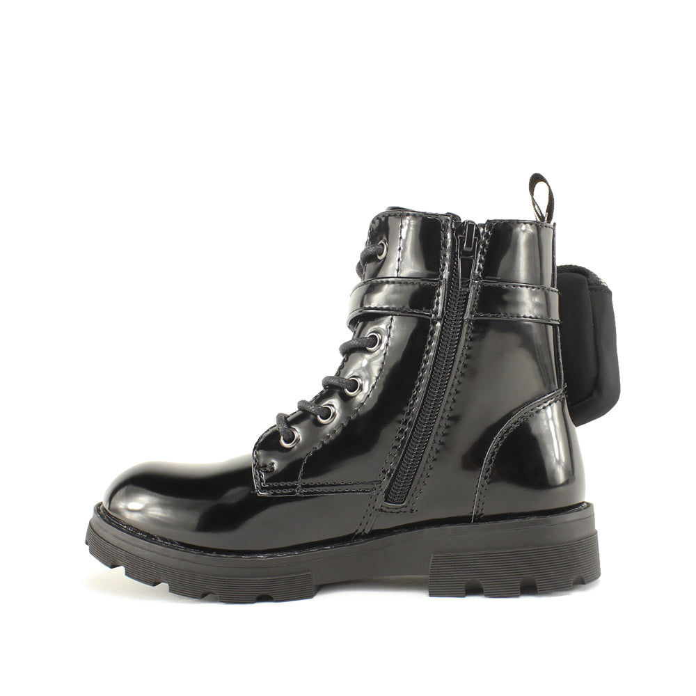 Bota Casual Criança Pele Sintética Preto