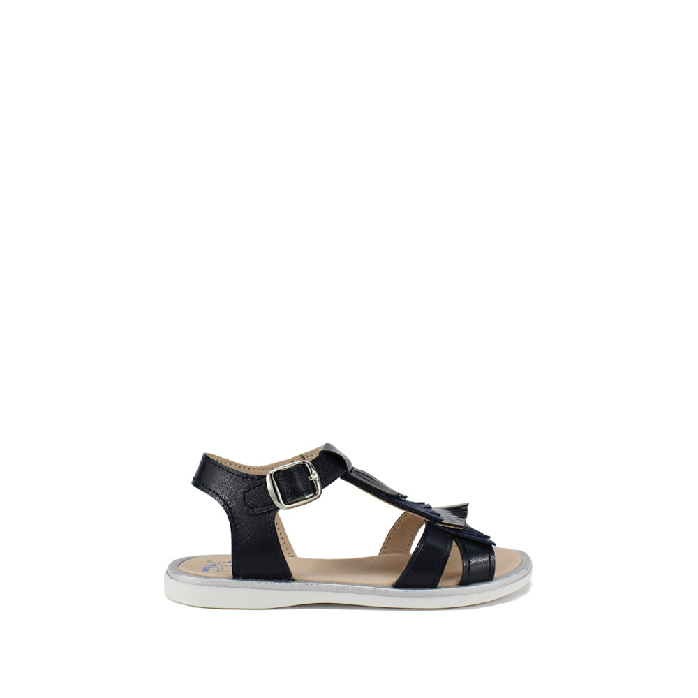 Sandália Casual Criança Pele Azul