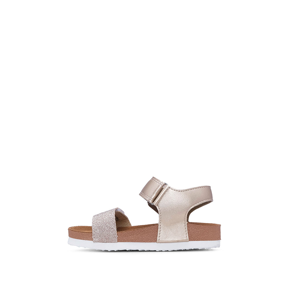 Sandália Casual Menina Dourado
