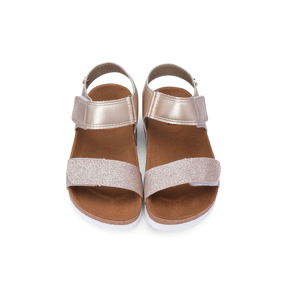 Sandália Casual Menina Dourado