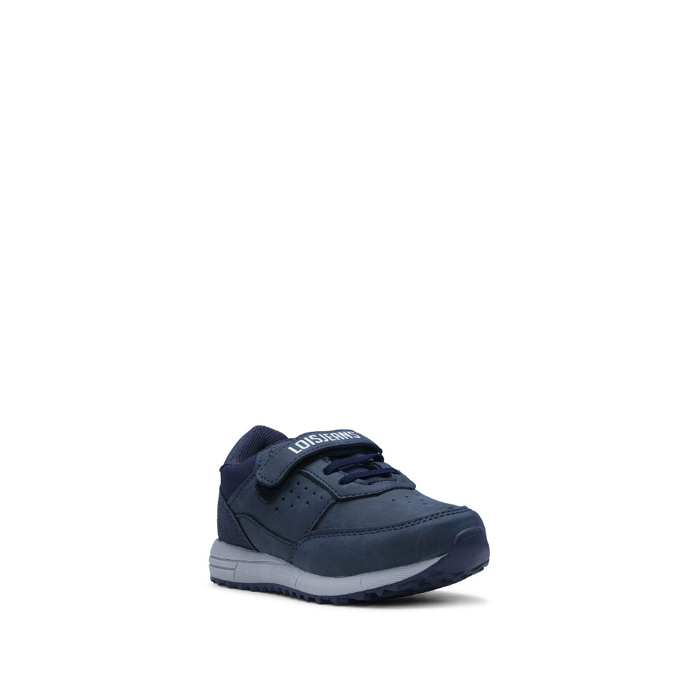 Sapatilha Casual Criança Pele Azul Marinho