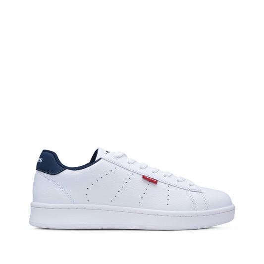 Sapatilha Casual Criança Pele Sintética Branco E Azul