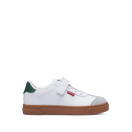 Sapatilha Casual Criança Pele Sintética Branco E Vermelho