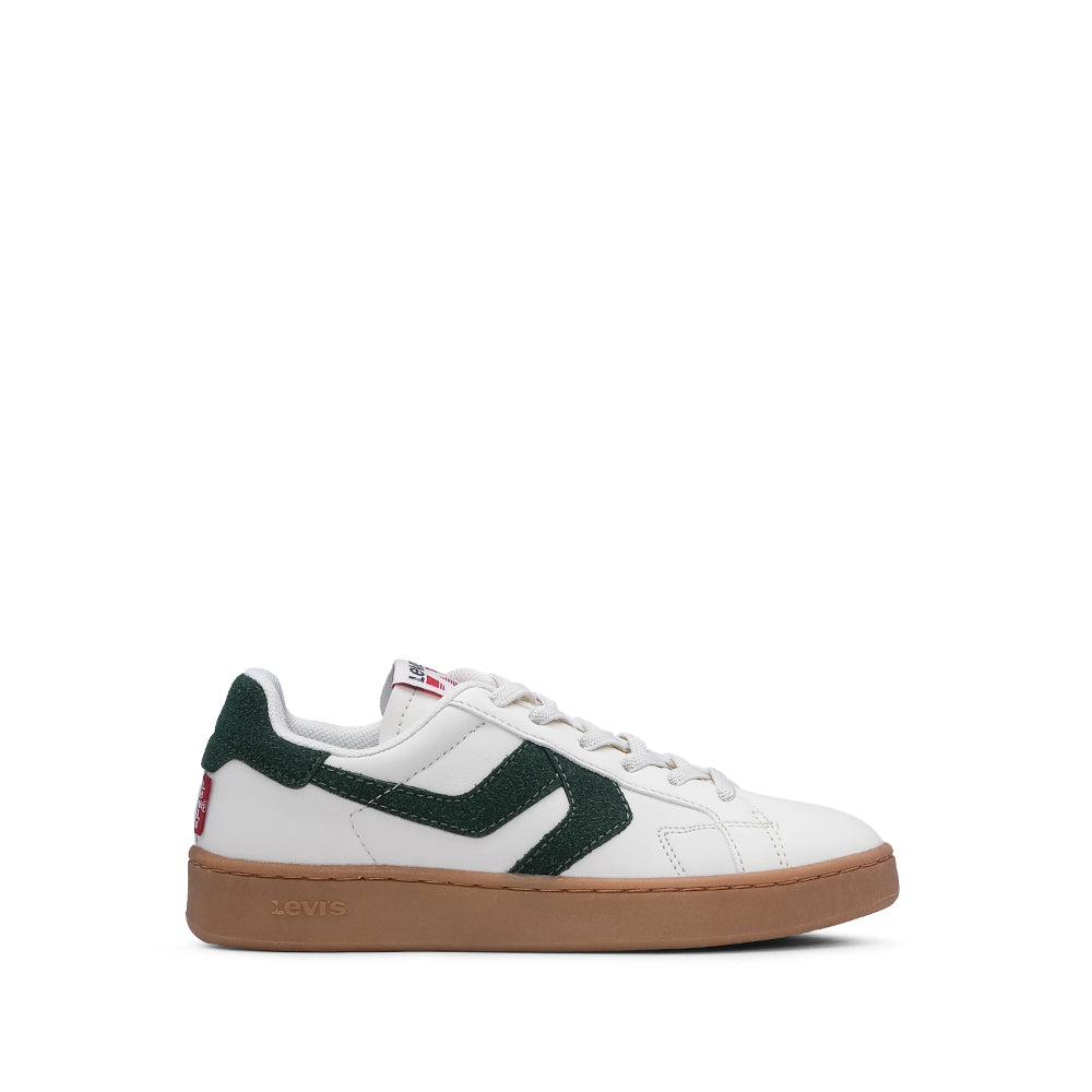 Sapatilha Casual Criança Pele Sintética Branco E Vermelho
