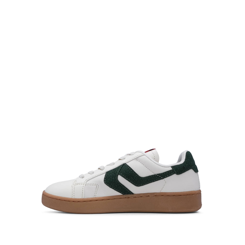 Sapatilha Casual Criança Pele Sintética Branco E Vermelho