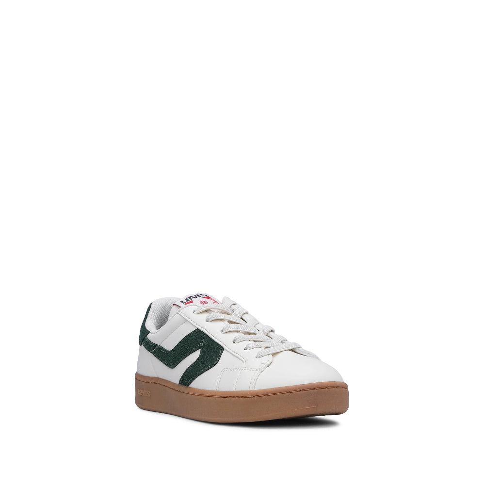 Sapatilha Casual Criança Pele Sintética Branco E Vermelho