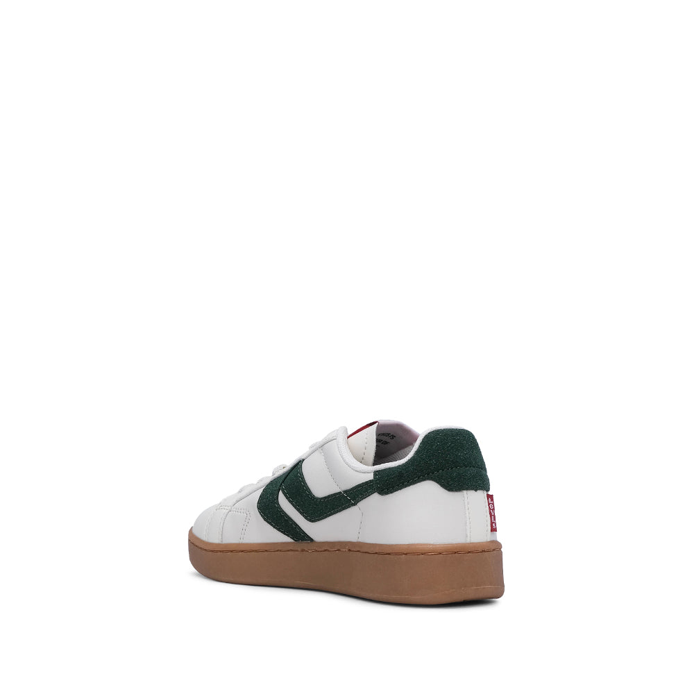 Sapatilha Casual Criança Pele Sintética Branco E Vermelho