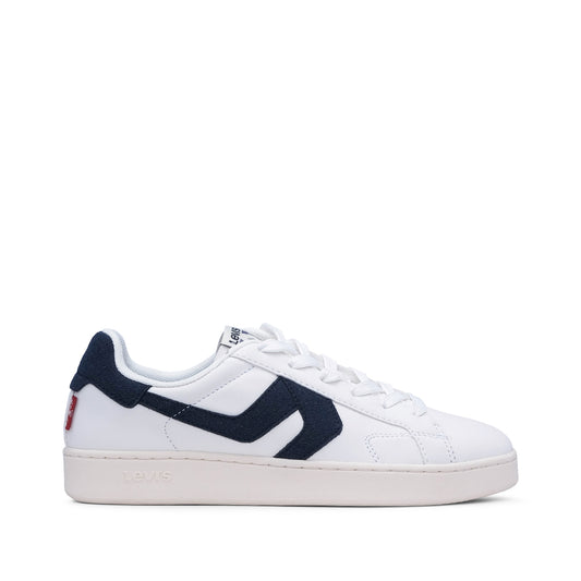 Sapatilha Casual Criança Pele Sintética Branco E Azul