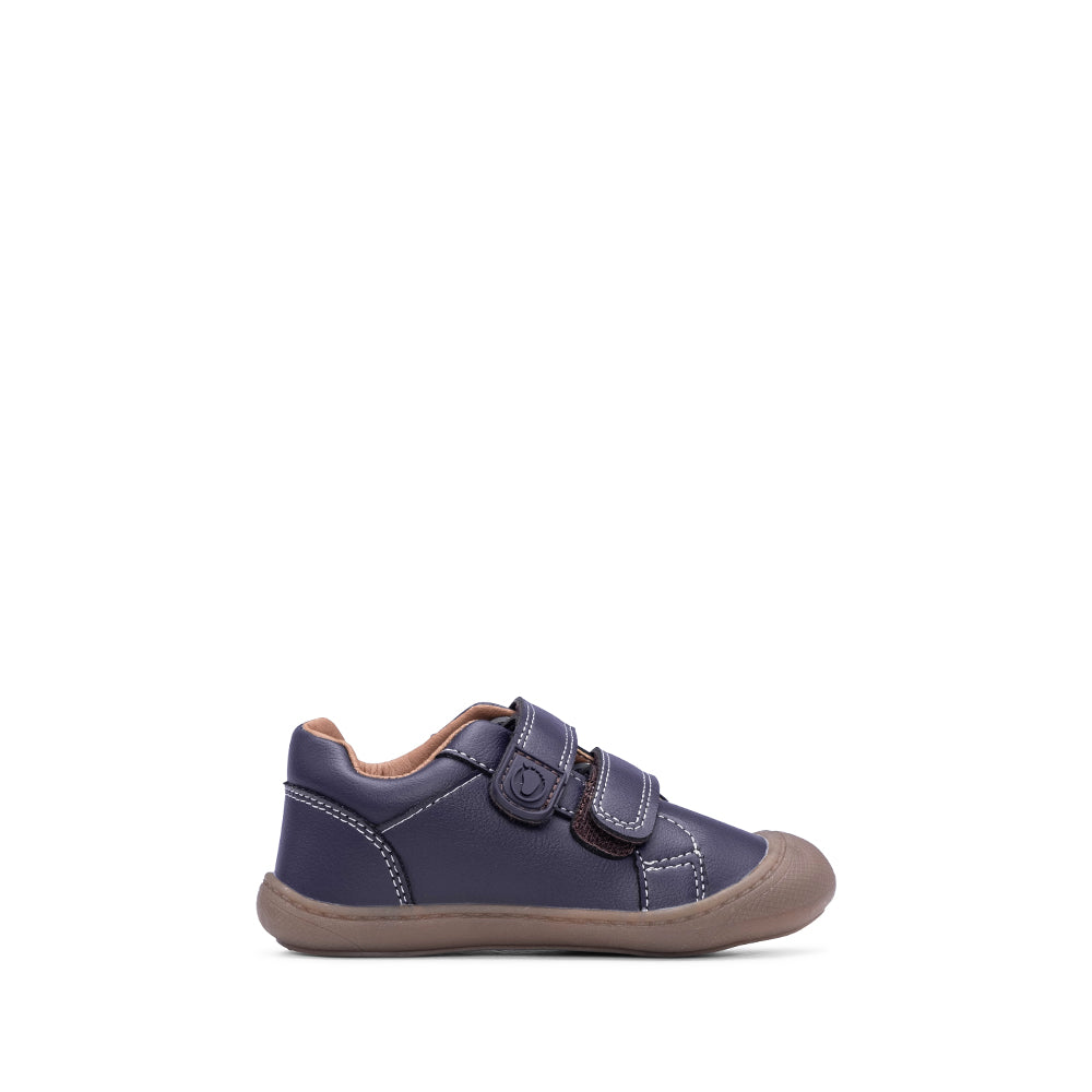 Sapatilha Casual Criança Pele Azul Marinho