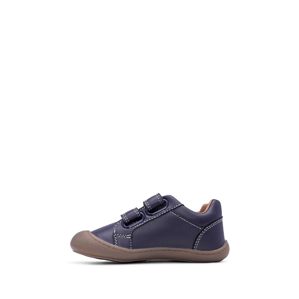 Sapatilha Casual Criança Pele Azul Marinho