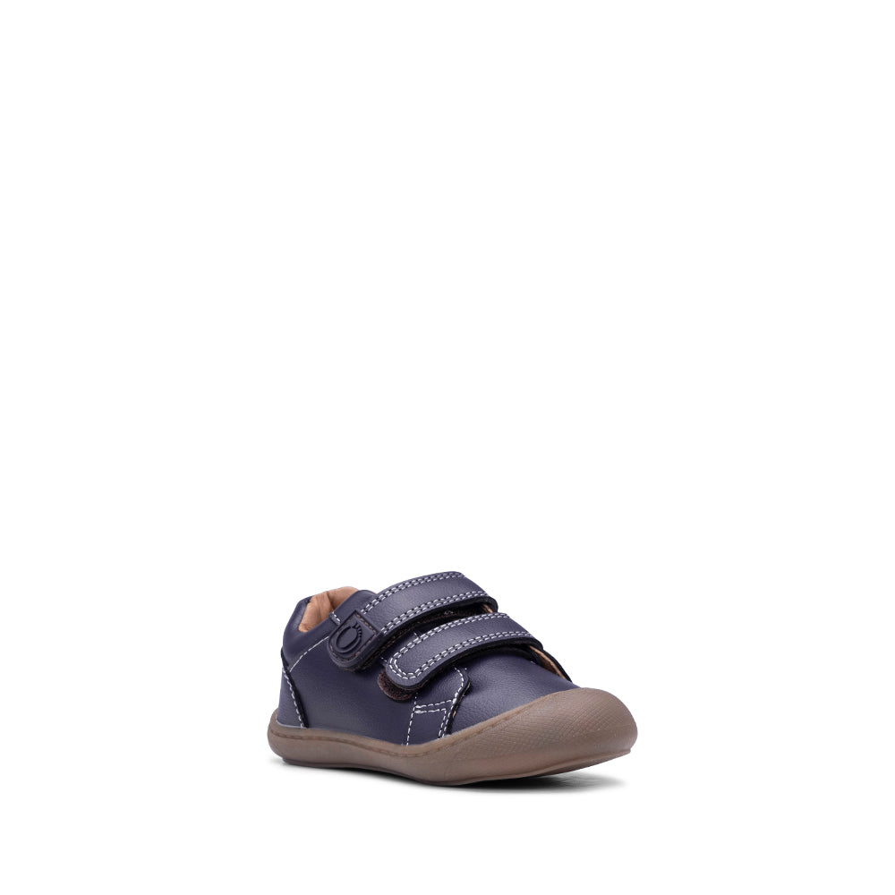 Sapatilha Casual Criança Pele Azul Marinho