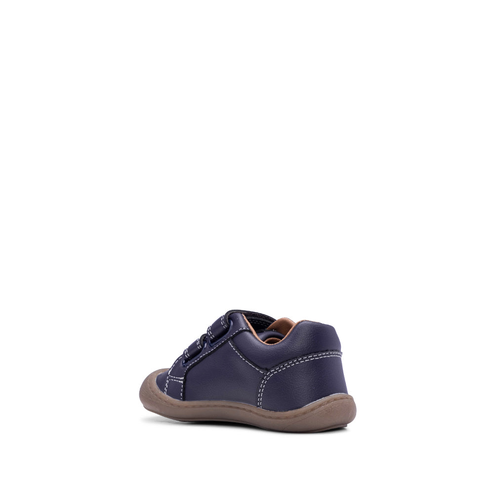 Sapatilha Casual Criança Pele Azul Marinho
