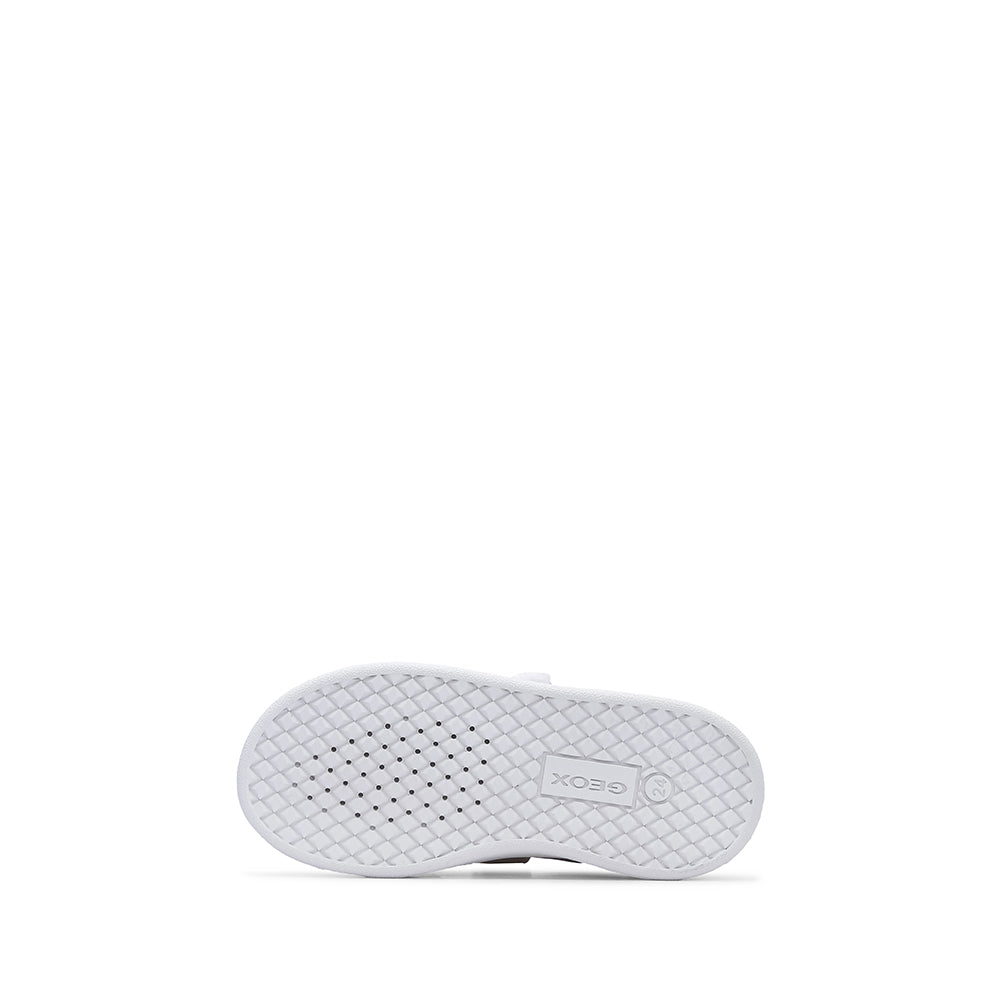 Sapatilha Casual Menina Pele Sintética Branco E Rosa