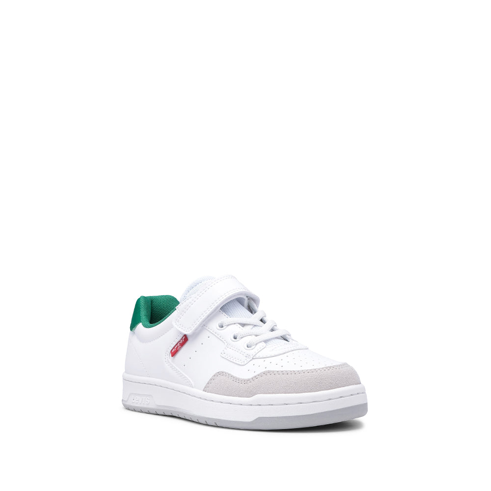 Sapatilha Casual Criança Pele Sintética Branco E Vermelho