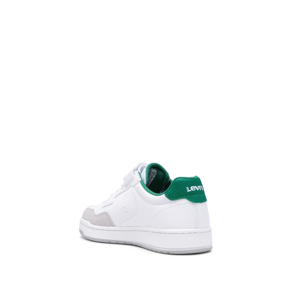 Sapatilha Casual Criança Pele Sintética Branco E Vermelho