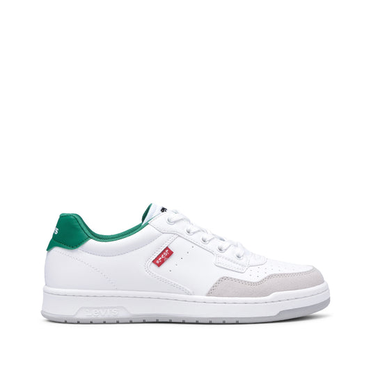 Sapatilha Casual Criança Pele Sintética Branco E Vermelho