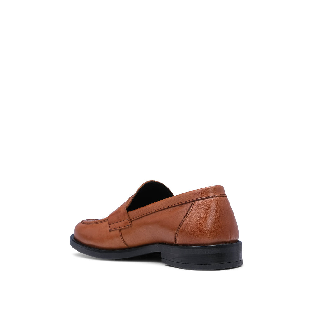 Sapato Clássico Homem Pele Camel