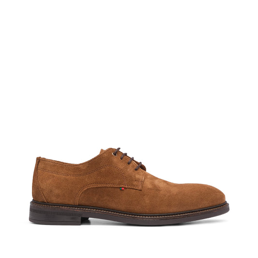 Sapato Casual Homem Camurça Camel