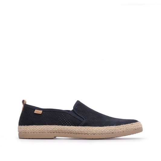 Sapato Casual Homem Camurça Azul Marinho