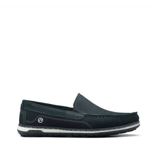 Sapato Casual Homem Pele Azul Marinho