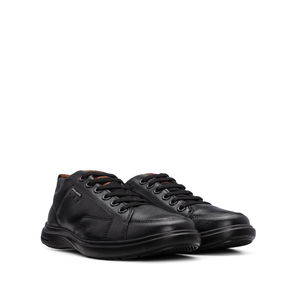 Sapato Casual Homem Pele Preto