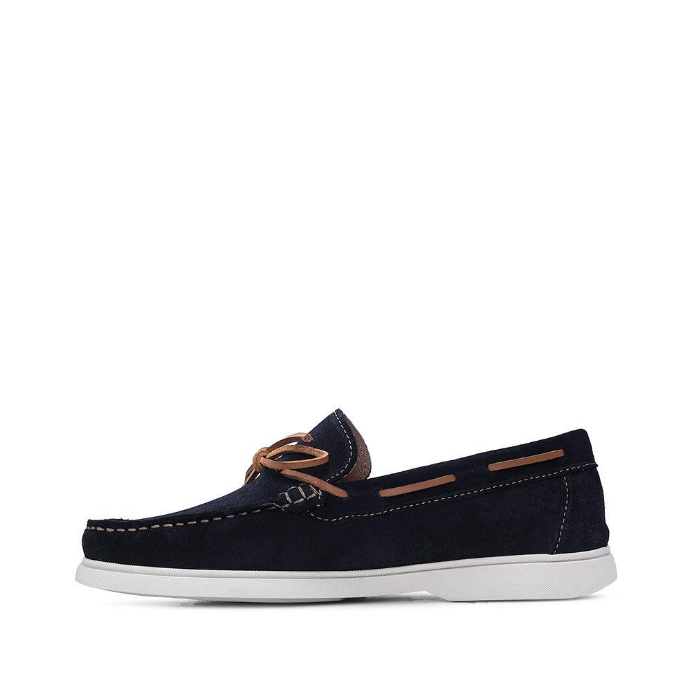 Sapato Vela Homem Camurça Azul Marinho