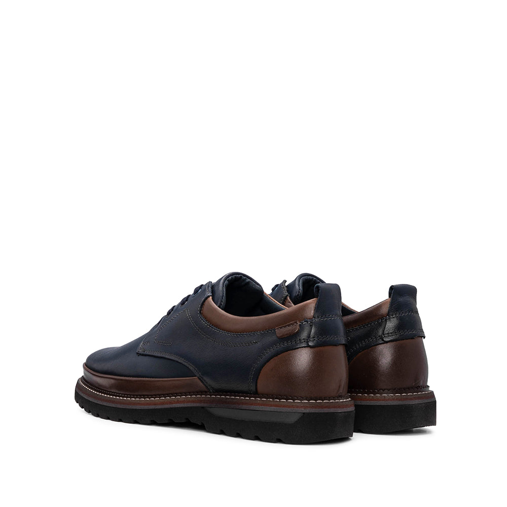 Sapato Casual Homem Pele Azul