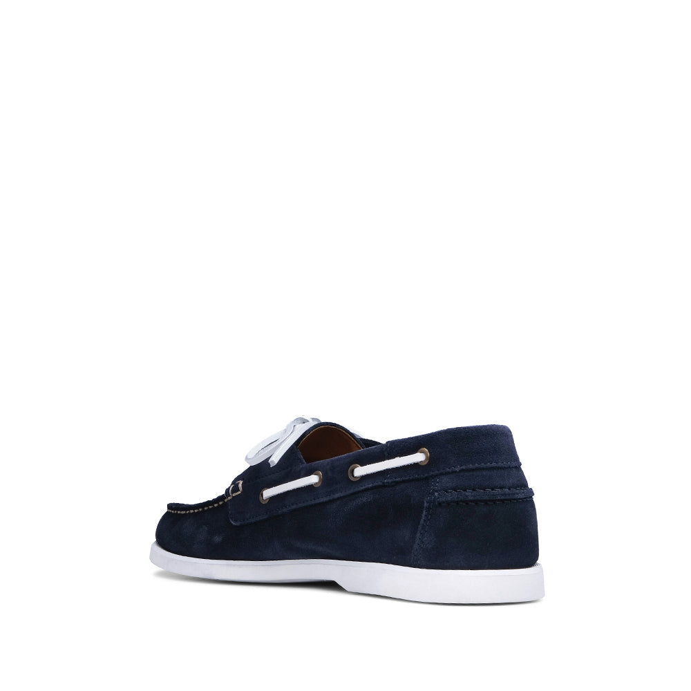 Sapato Vela Homem Camurça Azul Marinho