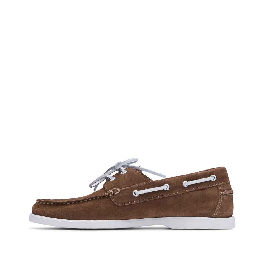 Sapato Vela Homem Camurça Taupe