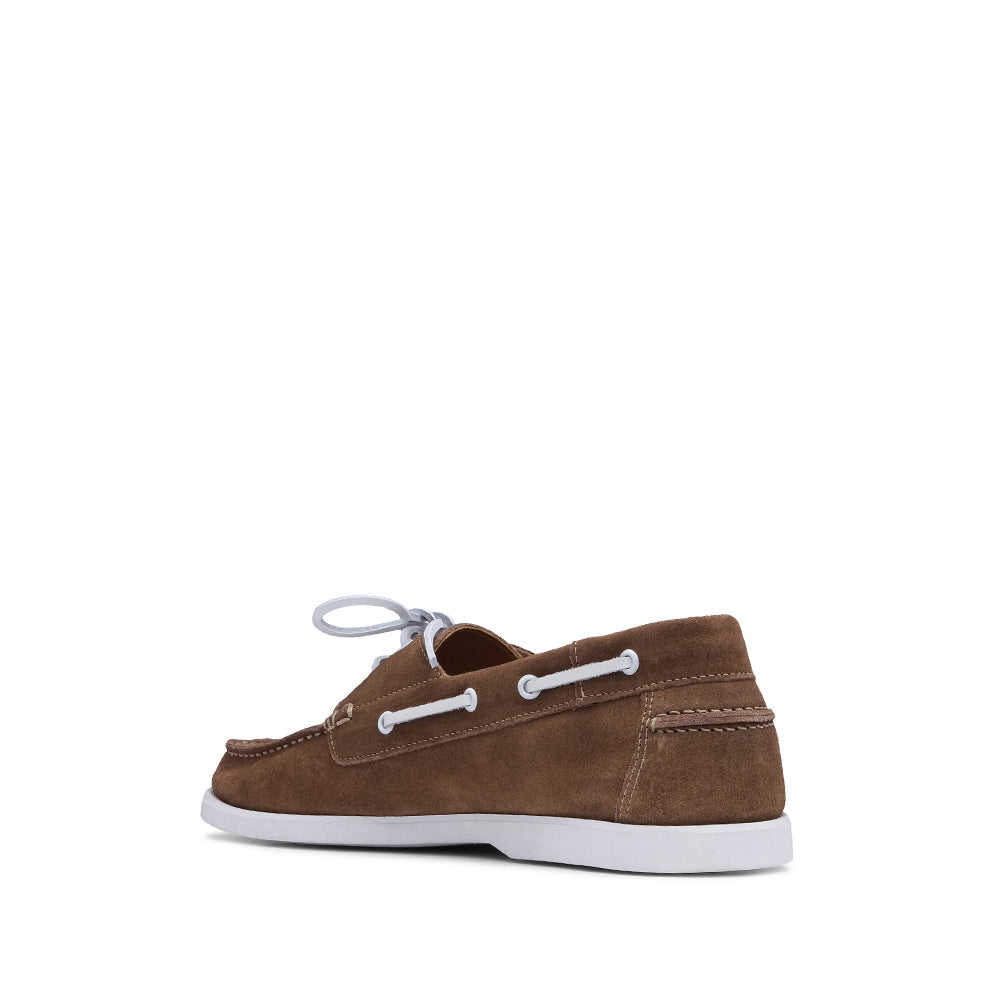 Sapato Vela Homem Camurça Taupe