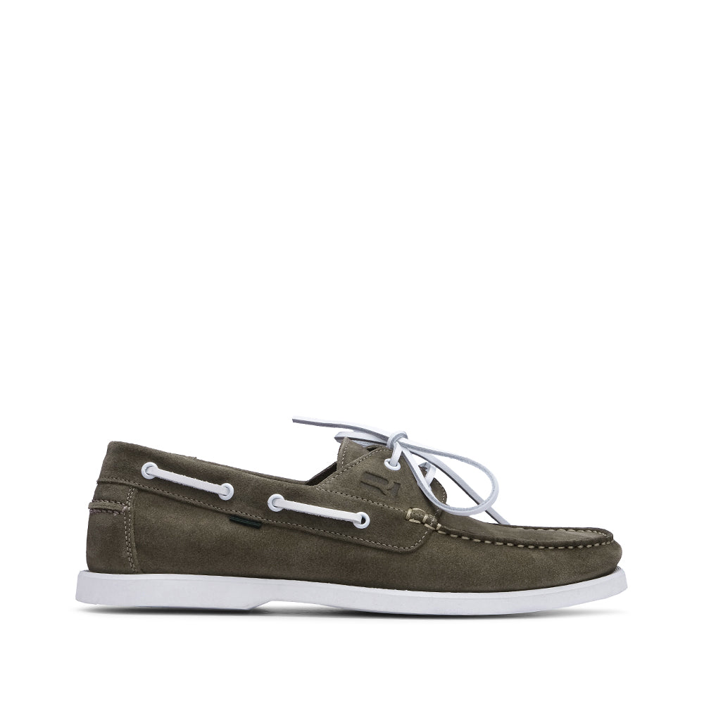 Men's Green Suede Boat Shoes – Manuel Alves