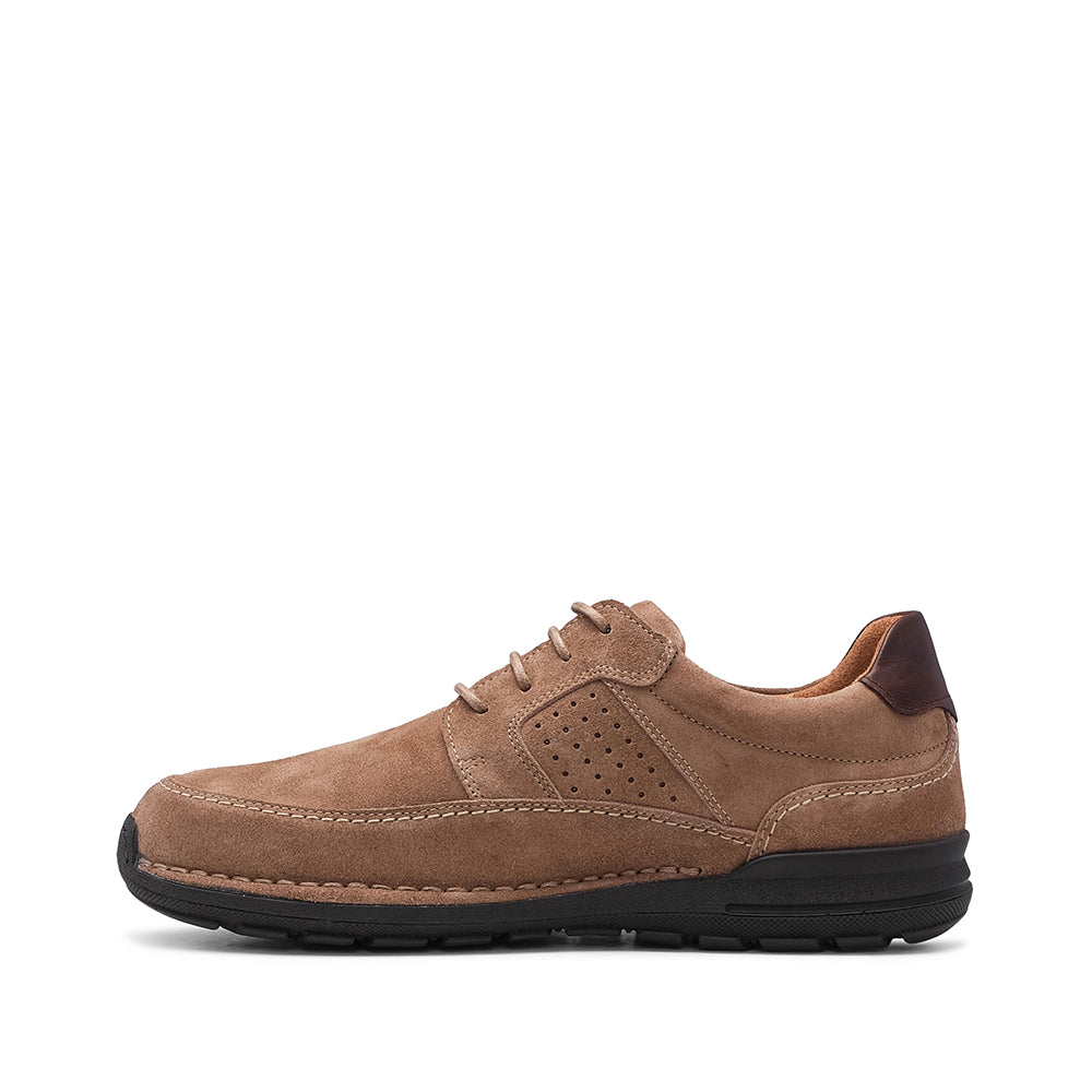 Sapato Casual Homem Camurça Taupe