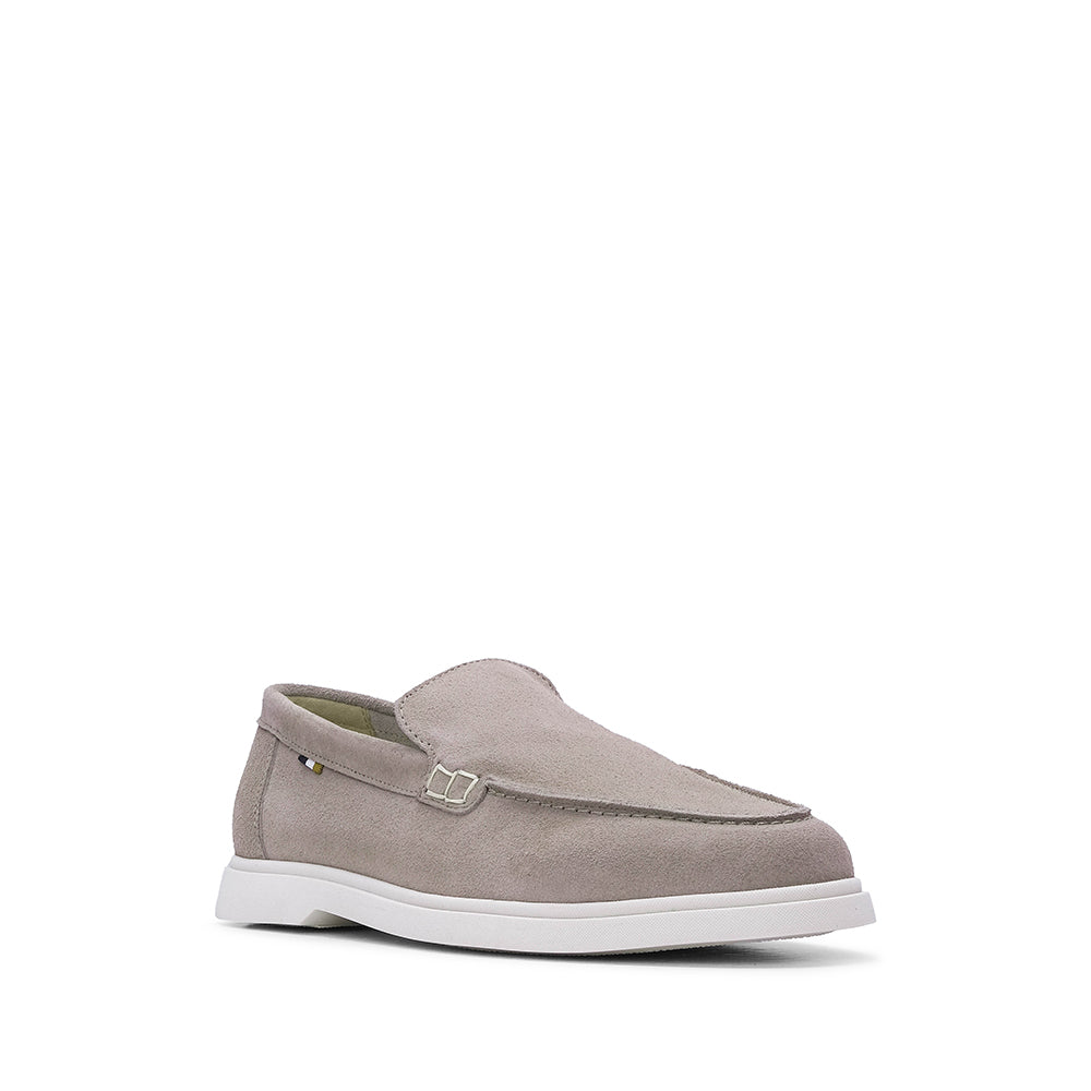 Sapato Mocassim Homem Camurça Taupe