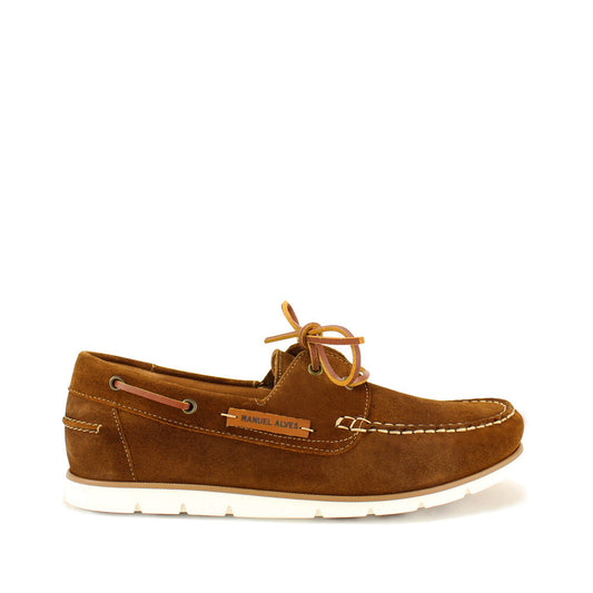 Sapato Vela Homem Camurça Camel