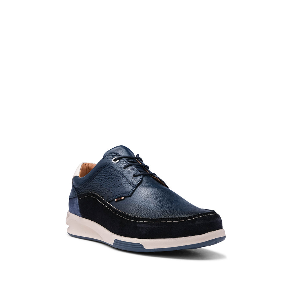 Sapato Casual Homem Pele Azul