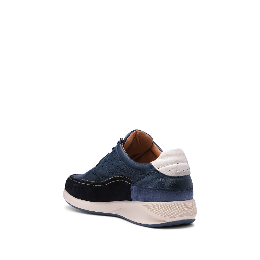 Sapato Casual Homem Pele Azul