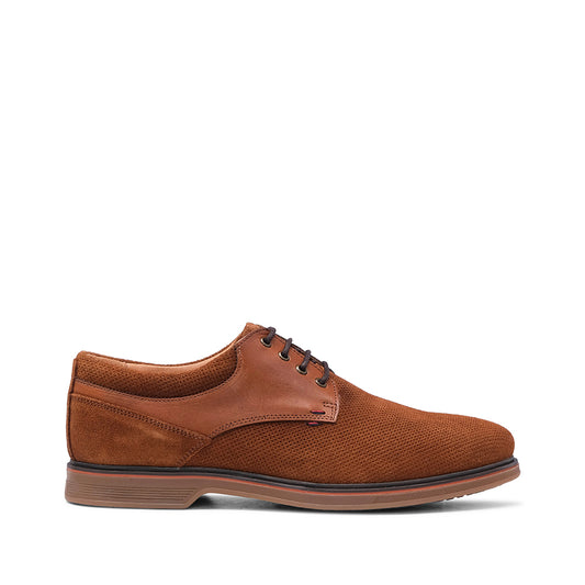 Sapato Casual Homem Camurça Camel