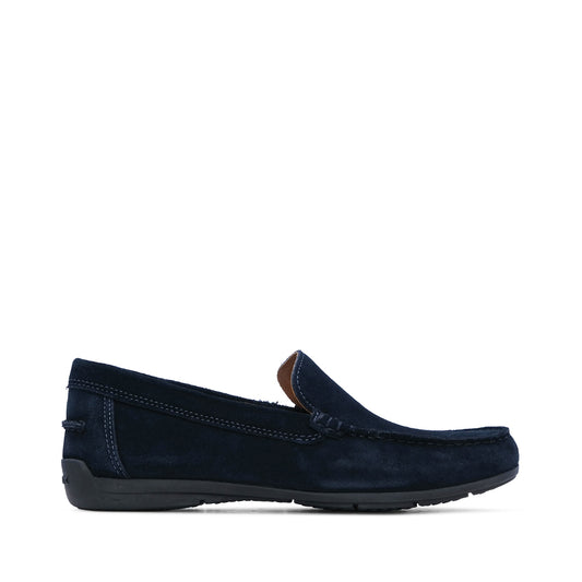 Sapato Casual Homem Camurça Azul Marinho