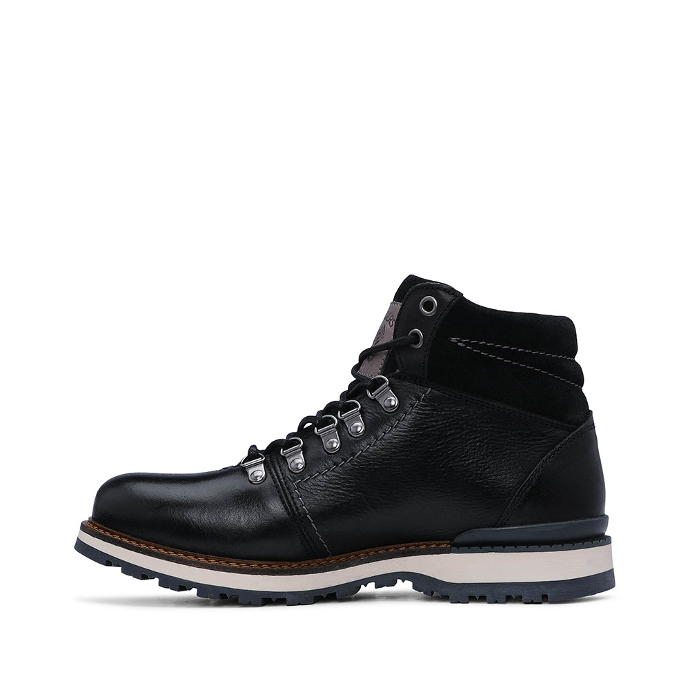 Bota Casual Homem Pele Preto