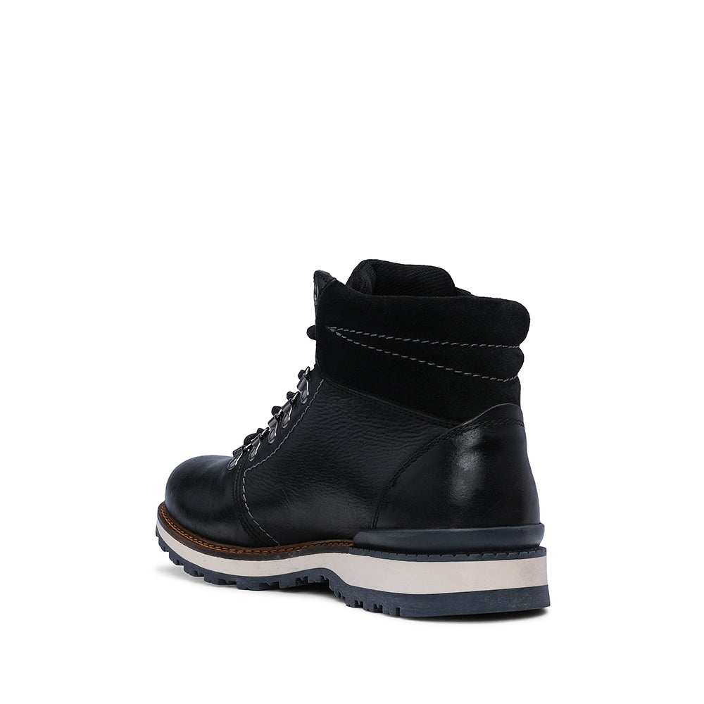 Bota Casual Homem Pele Preto
