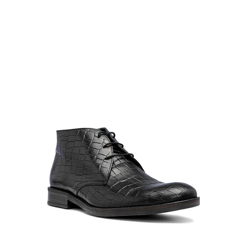 Botim Casual Homem Gravado Preto