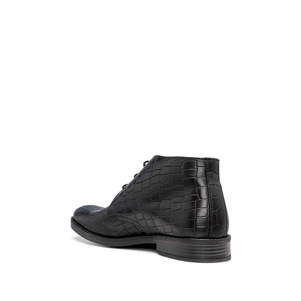 Botim Casual Homem Gravado Preto