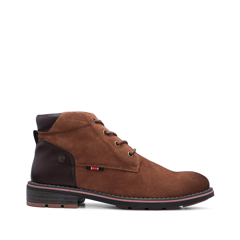 Botim Casual Homem Pele Sintética Camel